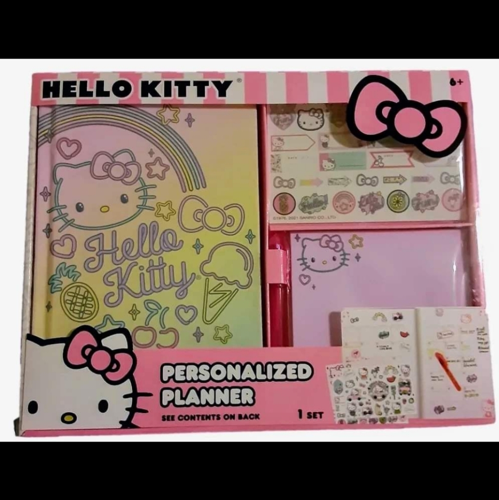 New!!! Sanrio Hello Kitty Personalized Planner Set